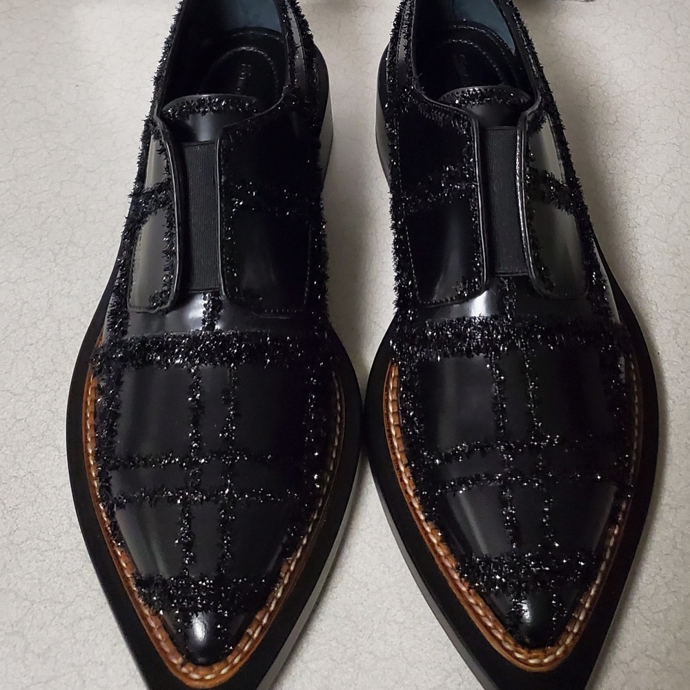 Simone Rocha Tinsel trimmed Check Brogue, EU Sz 36